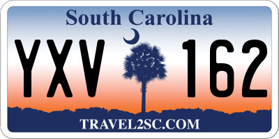 SC license plate YXV162