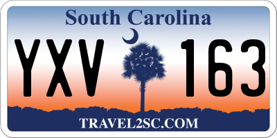 SC license plate YXV163