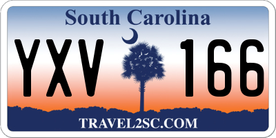 SC license plate YXV166