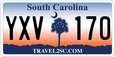 SC license plate YXV170