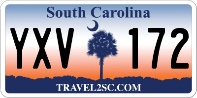 SC license plate YXV172