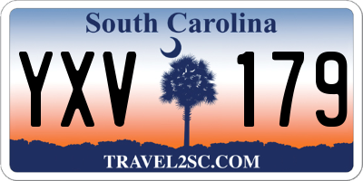 SC license plate YXV179