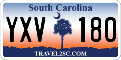 SC license plate YXV180