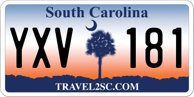 SC license plate YXV181