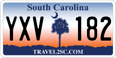 SC license plate YXV182
