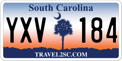SC license plate YXV184