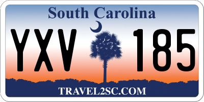SC license plate YXV185