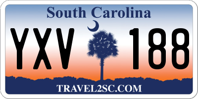 SC license plate YXV188