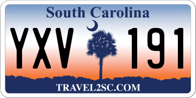 SC license plate YXV191