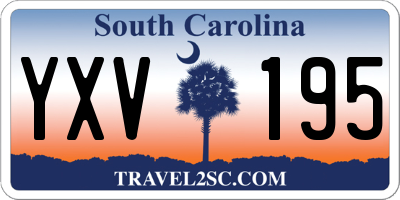 SC license plate YXV195