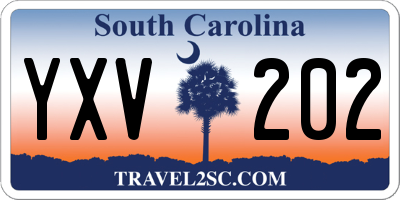 SC license plate YXV202