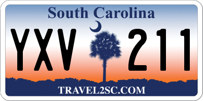 SC license plate YXV211