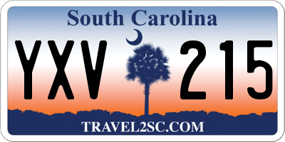 SC license plate YXV215