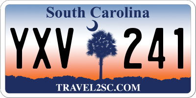 SC license plate YXV241