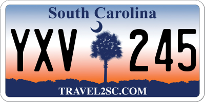 SC license plate YXV245