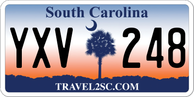 SC license plate YXV248