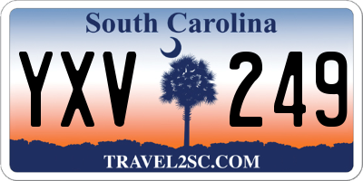 SC license plate YXV249