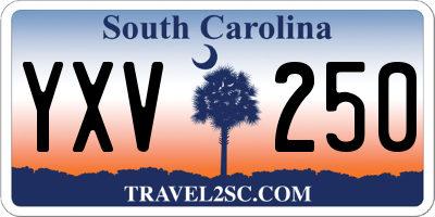 SC license plate YXV250