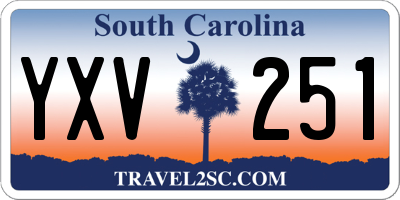 SC license plate YXV251