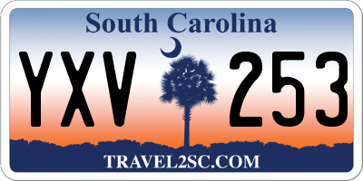 SC license plate YXV253