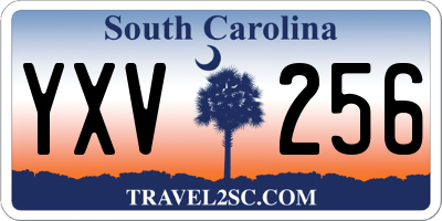 SC license plate YXV256