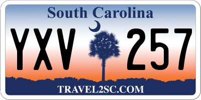 SC license plate YXV257