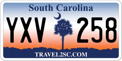 SC license plate YXV258