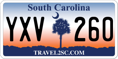 SC license plate YXV260