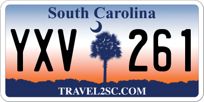 SC license plate YXV261