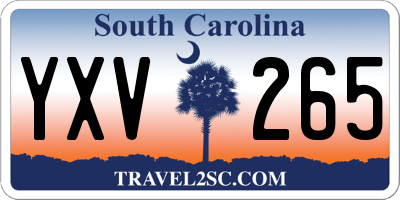 SC license plate YXV265