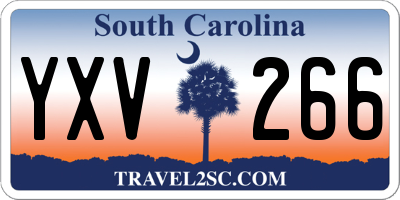 SC license plate YXV266