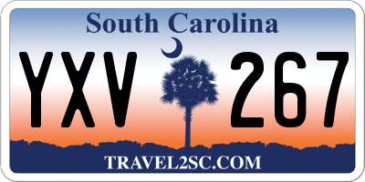 SC license plate YXV267