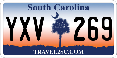 SC license plate YXV269