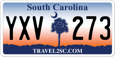 SC license plate YXV273