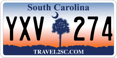 SC license plate YXV274
