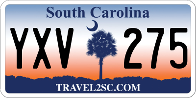 SC license plate YXV275