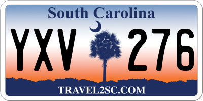 SC license plate YXV276