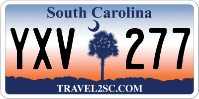 SC license plate YXV277