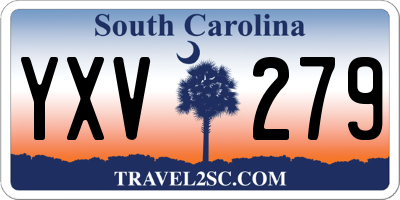 SC license plate YXV279