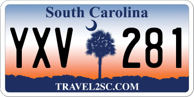 SC license plate YXV281