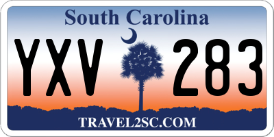 SC license plate YXV283