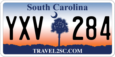 SC license plate YXV284