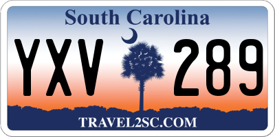 SC license plate YXV289