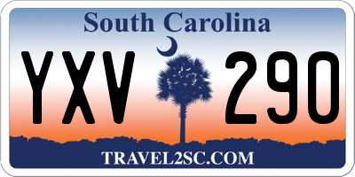 SC license plate YXV290