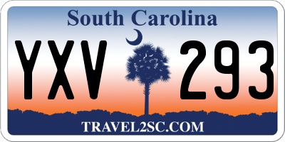 SC license plate YXV293