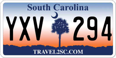 SC license plate YXV294