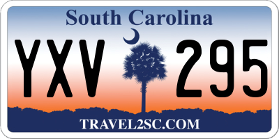 SC license plate YXV295