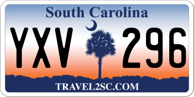 SC license plate YXV296