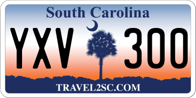 SC license plate YXV300