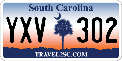 SC license plate YXV302